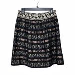 Floreat Anthropologie Charente Lace Overlay Skirt 6 Black Photo 2