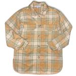 Sweet Rain Women's Wool Plaid Yellow and Green Oversized Shacket Photo 0