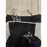 NEW Theia Cocktail Embroidered Mid Length Black Dress size 2 Photo 8