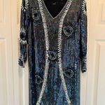 vintage beaded, sequin and pearl dress with a V Photo 0