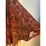 Chico's  Drape Jacket Med/Large Floral Lace Dolman Sleeve Boho Whimsigoth Fall Photo 2