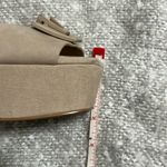 Gianni Bini  x‎ Venita Aspen Sienna Taupe Suede Platform Dress Sandals Photo 11