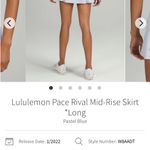 Lululemon pastel blue skirt Photo 7