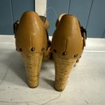 Calvin Klein VENTURE Women's Strappy Tan Leather Studded High Heel Shoes 8 M Photo 6