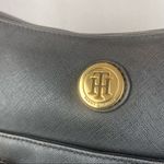 Tommy Hilfiger  Black & Gold Zip Top Shoulder Handbag Bag Photo 5