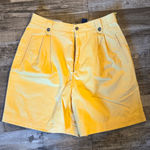 Liz Claiborne  Yellow High Waist Women's Shorts / DG117 Photo 0