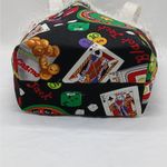 Vintage Y2K Whimsical Tote Bag Bingo Casino Cards Game Night Shoulder Handbag Black Photo 6