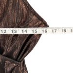 ASTR The Label Clarissa Dress Womens M Brown Bronze Metallic Cocktail Glamour Photo 6