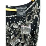 Pisarro Nights Embellished Mesh Cold Shoulder Sheath Dress Sequins Beaded Size 2 Photo 5