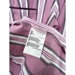 Anthropologie XS Pajama Oversized Nightgown Dress Shirt Striped Women Pj Pocket Photo 4