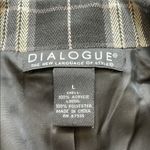 Dialogue Black and Cream Plaid Blazer Photo 1