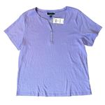 Karen Scott lavender short sleeve top, plus size 1X, NWT Photo 0