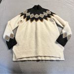 Abercrombie & Fitch  Mock Neck Fairisle Fluffy Sweater XS GUC Photo 2