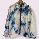 90s Murelli silk tie dye wind breaker jacket White Size L Photo 0