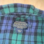 Pendleton  Green & Blue Pajama Top Long Sleeve Shirt Size Large Photo 1