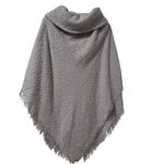 ALTARÉ Hooded Cape Poncho Shawl Wrap with Toggle Closure Light Grey NWT Lightwgt Gray Size M Photo 2