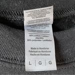 Black Cropped Sweatshirt with Sparkling Lip Design Size L Photo 2