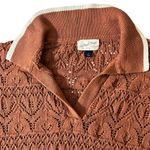 Universal Threads Universal Thread Knitted Sweater Rust/White Size Small Photo 2