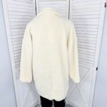 Pretty Little Thing  Faux Sherpa Double Breasted Teddy Coat Cream 10 Borg Lapel Photo 6