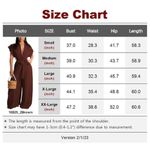 NEW Brown Wide Leg Jumpsuit Safari Rompers S NO BELT Photo 2