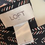 Loft Factory Skirt Arrow Pattern Abstract Stripe A-Line Circle Flared 6 Black Photo 4