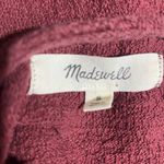 Madewell Burgundy Long Balloon Sleeve Shirt Photo 8