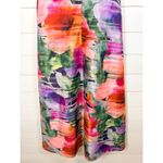 Kay Unger NWT  Watercolor Floral V-Neck Maxi A-Line Dress Multicolor Size 6 Photo 8