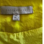 DANCE & MARVEL Lemon Yellow Slip Dress with Slight Cowl Neck in Sz Med Photo 3