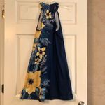 Noracora Women’s Floral Blue Dress Yellow Flowers Size Small Photo 4