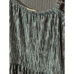 Live to be spoiled  Green Crinkle Jumper Small Formal Spaghetti Strap S Dance Photo 5