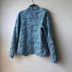 Rafael Sport Women's Blazer Jacket Stretch Long Sleeve Black/Blue‎ Petite Size L Blue Size L Photo 2