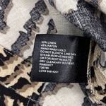 East 5th  Women beige/black zebra print linen blend button down sz 2X Photo 3