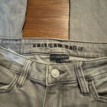 American Eagle Outfitters Gray Ripped Hi-Rise Jegging Skinny Jeans Photo 2