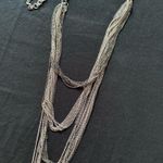 4 Long Necklaces Costume Casual Silver and Gold Tones Photo 0