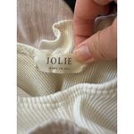 Jolie Ruffle Off Shoulder Bodysuit small White Photo 1