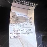 United Colors Of Benetton Wide Leg Pinstripe Pants Black White Stretch 40 / 10 Photo 3