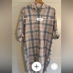 Barbour  Summer Millcross Dress Cotton Linen Plaid Midi Size 6 Photo 7