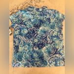 New Women’s Lauren Ralph Lauren Paisley Jersey Capri Sleep Set
Pajamas Large Blue Photo 4