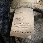 💕SLVRLAKE💕 London Crop Jeans Straight Leg High Waisted ~ Blue 24 NWOT Photo 9