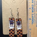 The Bar Mom Life Messy Bun Sunflowers Dangle Earrings New Photo 1