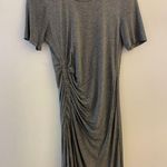 ALC Sally Ruched Short Sleeve T Shirt Dress in Heather Gray Soft Small EUC Photo 1