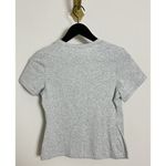 SKIMS Stretch Cotton Tee in Light Heather Grey Size Large Photo 5