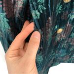 JOE BROWNS Remarkable Crushed Velvet Coat Teal Floral 16 Green Photo 4