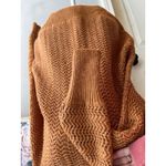 Nicole Miller Brown Knit Sweater Mustard Size Medium Casual Fall Winter Lightweight Layering Photo 2