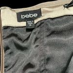 Bebe Strapless Cocktail Dress Gold Black Hidden Pockets Hidden Zipper XSmall Photo 4