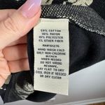 ECI  Damask Knitted A-line Sweater Women S NWT Short Sleeve Black Y2K Sparkle Photo 4