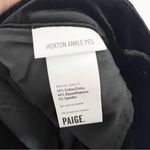 Paige Hoxton Ankle Peg Straight Velvet Jeans in Black Overdye Size 26 Photo 8