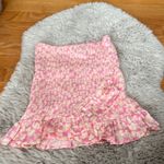 ZARA  Pink Floral Print Mini Skirt NWT XS Photo 3