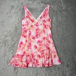 Morning Mist Dress Womens 8 Pink Floral Flowers Mini Feminine Romantic Flirty Photo 1