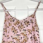 MINKPINK Floral Playsuit Romper Pink Spaghetti Straps Women's Size Medium Photo 6